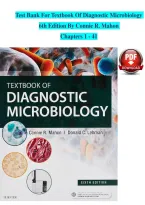 Test Bank For Textbook Of Diagnostic Microbiology &NewLine;6th Edition By Connie R&period; Mahon  &NewLine;Chapters 1 - 41 &NewLine;