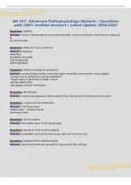 NR 507&colon; Advanced Pathophysiology Midterm &vert; Questions&NewLine;with 100&percnt; Verified Answers &vert; Latest Update 2026&sol;2027&NewLine;