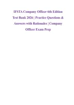IFSTA Company Officer 6th Edition &NewLine;Test Bank 2026 &vert; 200 Practice Questions &NewLine;& Answers with Rationales &vert; Company &NewLine;Officer Exam Prep