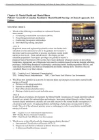 Test Bank Varcarolis Canadian Psychiatric Mental Health Nursing 3rd Edition &lpar;Pollard&comma; 2023&rpar; Chapter 1-35 &vert; All Chapters