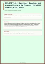 BIBL 313 Test 4&colon; Guidelines &vert; 50 Questions and Answers &vert; Study of the Prophets &vert; 2026&sol;2027 Updated &vert; 100&percnt; Correct