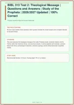 BIBL 313 Bundled Quizzes with complete solutions - Regent University UPDATED BUNDLE