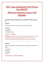 COG170 Cogito Fundamentals Exam Prep 2026&sol;2027 PDF &ndash; 200 Practice Questions with Answers & Detailed Rationales &vert; Epic Cogito Certification &vert; Instant Download  package deal &quest;&quest;&quest;