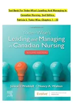 Test Bank For Yoder-Wise&rsquo;s Leading And Managing In  Canadian Nursing&comma; 2nd Edition&comma;   Patricia S&period; Yoder-Wise&comma; Chapters 1 - 32  