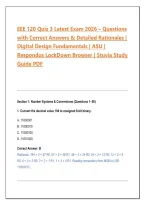 NURS 5315 Exam 4 Study Guide 2026 &vert; Advanced Pathophysiology &vert; Practice Questions with Answers & Detailed Rationales &vert; University of Texas at Arlington
