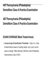 467 Pennsylvania &lpar;Philadelphia&rpar; Demolition Class A Practice Examination &mdash; QUESTIONS AND VERIFIED ANSWERS WITH RATIONALES JUST RELEASED&period;pdf&NewLine;&NewLine;