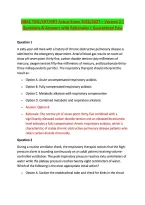 NBRC TMC&sol;CRT&sol;RRT Actual Exam 2026&sol;2027 &ndash; Version 2 &vert; &NewLine;Questions & Answers with Rationales &vert; Guaranteed Pass