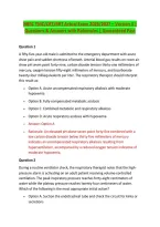 NBRC TMC&sol;CRT&sol;RRT Actual Exam 2026&sol;2027 &ndash; Version 3 &vert; Questions & Answers with Rationales &vert; Guaranteed Pass 