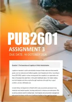 PUB2601 Assignment 3 Portfolio 2026 -DUE 16 October 2026