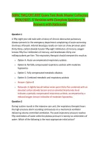 NBRC TMC&sol;CRT&sol;RRT Exam Test Bank Master Collection &NewLine;2026&sol;2027&ndash; 3 Versions with Complete Questions & &NewLine;Answers with Rationales