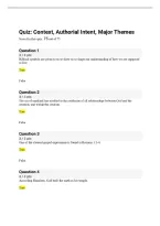 THEO 360 Quiz 4&colon; Context&comma; Authorial Intent & Major Themes &vert; 25 Questions and Answers &vert; 100&percnt; Correct &lpar;75&sol;75&rpar; &vert; 2026&sol;2027 Updated &ndash; Liberty University