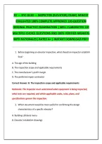 Ny &mdash; Nyc Dcas &mdash; Inspector &lpar;Elevator&rpar; Exam&vert; Newest&NewLine;Evaluated 100&percnt; Complete Approved 120-Question&NewLine;Original Practice Examination &vert; Well Elaborated 120&NewLine;Multiple-Choice Questions And 100&percnt; Verified Answers&NewLine;With Rationales&vert; Rated A&plus; &vert; Instant Download Pdf&excl;&excl;