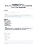 Aanp Agpcnp Practice&NewLine;Frequently Tested Actual Exam Questions&NewLine;With Correct Answers
