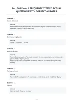 Acct 203 Exam 1 Frequently Tested Actual&NewLine;Questions With Correct Answers
