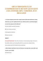 Abfas Exam Compilations with Complete & Verified Solutions