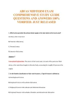 Abfas Midterm Exam&NewLine;Comprehensive Study Guide&NewLine;Questions And Answers 100&percnt;&NewLine;Verified&period; Just Released