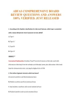 Abfas Comprehensive Board&NewLine;Review Questions And Answers&NewLine;100&percnt; Verified&period; Just Released