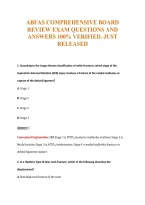Abfas Exam Compilations with Complete & Verified Solutions