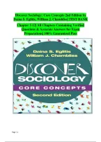 Test Bank for Discover Sociology&colon; Core Concepts &lpar;2nd Edition&rpar; &ndash; Daina S&period; Eglitis & William J&period; Chambliss &vert; Latest Update 2026&sol;2027