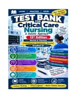 Test Bank For Critical Care Nursing A Holistic Approach&comma; 12th Edition By Morton & Thurman Comprehensive Examination Material Graded A&plus;&period;pdf&NewLine;&NewLine;
