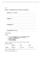 CJUS 610 Quiz 3&colon; Leadership Communication &vert; Module 3 Week 3 &vert; 17 Questions and Answers &vert; 2026&sol;2027 Updated &vert; 100&percnt; Correct - Liberty University&period;