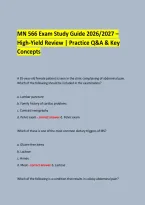 &NewLine;MN 566 Exam Study Guide 2026&sol;2027 &ndash; High-Yield Review &vert; Practice Q&A & Key Concepts &NewLine; &NewLine; &NewLine;