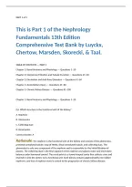 Practice Questions Covering Acute Kidney Injury&comma; Chronic Kidney Disease&comma; Electrolyte Imbalances&comma; Dialysis&comma; and Transplantation