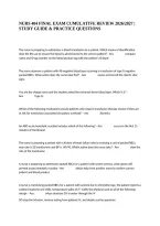 Nurs 404 Final Exam Cumulative Review 2026&sol;2027 &vert; Study Guide & Practice Questions