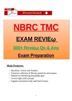 NBRC TMC Exam Review 2026&sol;2027 &ndash; 300&plus; Therapist Multiple Choice Practice Questions & Answers for Respiratory Therapy &lpar;Latest PDF&rpar;