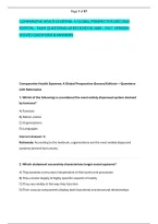 Comparative Health Systems&colon; A Global Perspective &lpar;Second &NewLine;Edition&rpar; - Exam Questions Latest Edition 2026 &ndash; 2027  Version &NewLine;Solved Questions & Answers