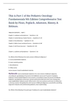 Master Pediatric Oncology Through Comprehensive Practice Questions and Clinical Assessment Review&NewLine;