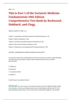 Geriatric Medicine Fundamentals 10th Edition Comprehensive Test Bank by Rockwood&comma; Hubbard&comma; and Clegg
