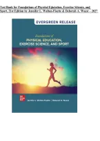 Test Bank for Foundations of Physical Education&comma; Exercise Science&comma; and Sport&comma; 21st Edition by Jennifer L&period; Walton-Fisette & Deborah A&period; Wuest &vert; ISBN&colon; 9781265178659 &vert; Study Questions and Answers &vert; 2027
