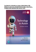 Test Bank for Technology in Action&comma; Global Edition&comma; 18th Edition by Alan Evans&comma; Kendall Martin & Mary Anne Poatsy &vert; ISBN&colon; 9781292728209 &vert; Complete Study Questions and Answers &vert; 2027&NewLine;
