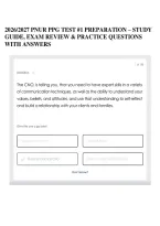 2026&sol;2027 Pnur Ppg Test &num;1 Preparation &ndash; Study Guide&comma; Exam Review & Practice Questions With Answers