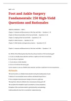 This study resource provides 250 high-yield questions and detailed rationales covering essential foot and ankle surgery fundamentals&period; Review relevant anatomy&comma; common injuries&comma; orthopedic conditions&comma; diagnostic assessment&comma; surgical procedures&comma; treatment ap