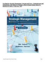 Test Bank for Strategic Management&colon; Concepts and Cases &ndash; Competitiveness and Globalization&comma; 14th Edition by Michael A&period; Hitt&comma; R&period; Duane Ireland&comma; Robert E&period; Hoskisson & Jeffrey S&period; Harrison &vert; ISBN&colon; 9780357716762 &vert; Questions & Answers 2027