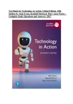 Test Bank for Technology in Action&comma; Global Edition&comma; 18th Edition by Alan Evans&comma; Kendall Martin & Mary Anne Poatsy &vert; ISBN&colon; 9781292728209 &vert; Complete Study Questions and Answers &vert; 2027