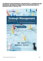Test Bank for Strategic Management&colon; Concepts and Cases &ndash; Competitiveness and Globalization&comma; 14th Edition by Michael A&period; Hitt&comma; R&period; Duane Ireland&comma; Robert E&period; Hoskisson & Jeffrey S&period; Harrison &vert; ISBN&colon; 9780357716762 &vert; Questions & Answers 2027