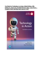 Test Bank for Technology in Action&comma; Global Edition&comma; 18th Edition by Alan Evans&comma; Kendall Martin & Mary Anne Poatsy &vert; ISBN&colon; 9781292728209 &vert; Complete Study Questions and Answers &vert; 2027&NewLine;