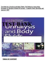 Test Bank for Urinalysis and Body Fluids&comma; 7th Edition by Susan King Strasinger & Marjorie Schaub Di Lorenzo &vert; ISBN&colon; 9780803675827 &vert; Complete Study Questions and Answers &vert; 2027&NewLine;
