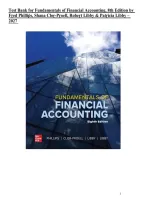 Test Bank for Fundamentals of Financial Accounting&comma; 8th Edition by Fred Phillips&comma; Shana Clor-Proell&comma; Robert Libby & Patricia A&period; Libby &vert; ISBN&colon; 9781266669484 &vert; Study Questions and Answers &vert; 2027&NewLine;