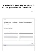 2026&sol;2027 Cpcu 540 Practice Quiz 5 &ndash; Exam Questions And Answers