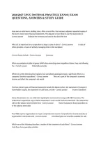 2026&sol;2027 Cpcu 540 Final Practice Exam &vert; Exam Questions&comma; Answers & Study Guide