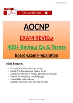 AOCNP Exam Review 2026 &ndash; 400&plus; Review Questions&comma; Answers  &lpar;PDF Download&rpar;
