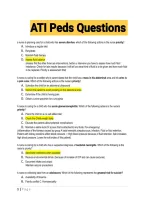 ATI Peds Questions