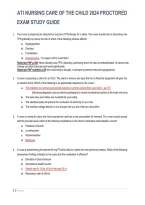Ati Nursing Care Of The Child 2027 Proctored Exam Study Guide