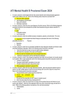 ATI Mental Health B Proctored Exam 2027