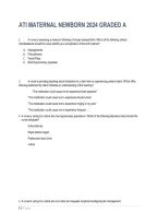Ati Maternal Newborn 2027 Graded A