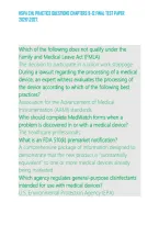 Hspa Chl Practice Questions Chapters 9-12&period;Final Test Paper 20262027&period;&NewLine;
